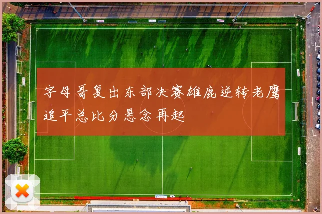 字母哥复出东部决赛雄鹿逆转老鹰追平总比分悬念再起