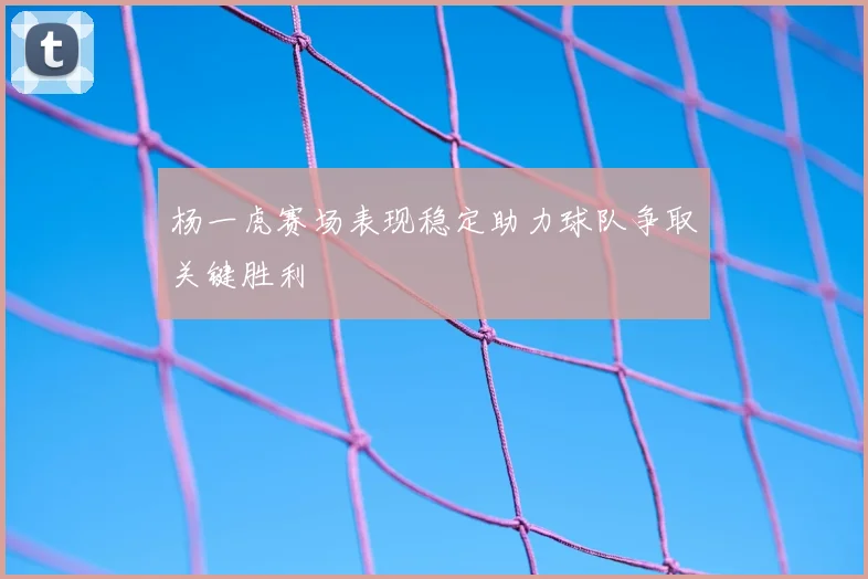 杨一虎赛场表现稳定助力球队争取关键胜利